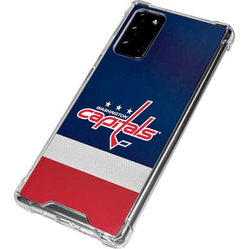 NHL Washington Capitals Jersey Galaxy Note20 5G Clear Case