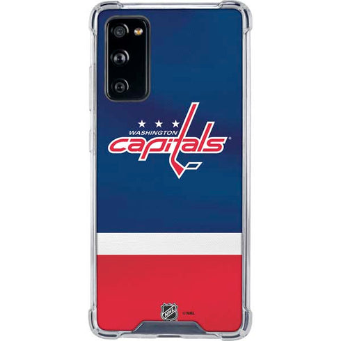 NHL Washington Capitals Jersey Galaxy S20 FE Clear Case