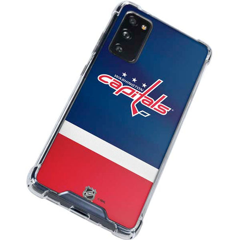 NHL Washington Capitals Jersey Galaxy S20 FE Clear Case