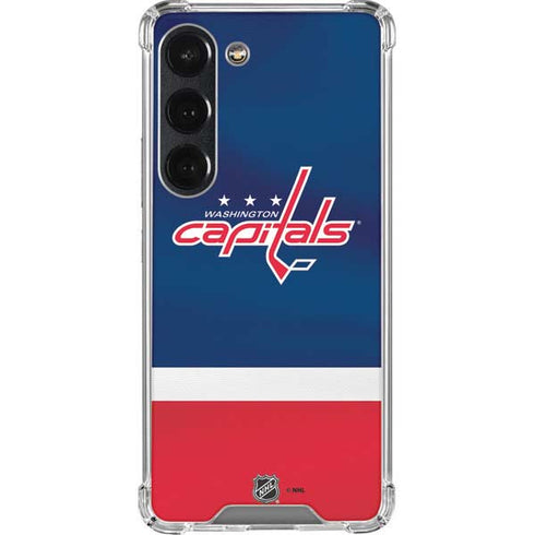 NHL Washington Capitals Jersey Galaxy S23 Clear Case