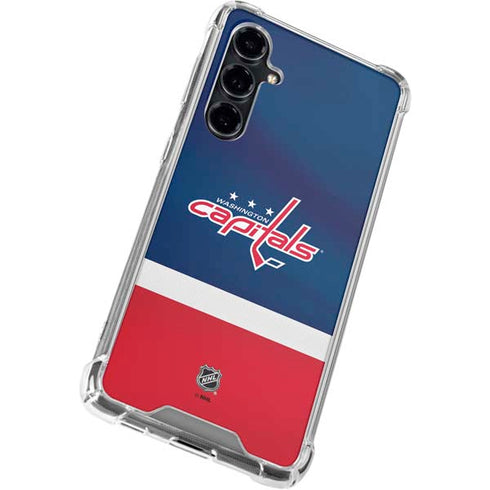 NHL Washington Capitals Jersey Galaxy S23 FE Clear Case