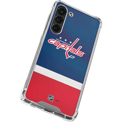 NHL Washington Capitals Jersey Galaxy S23 Plus Clear Case