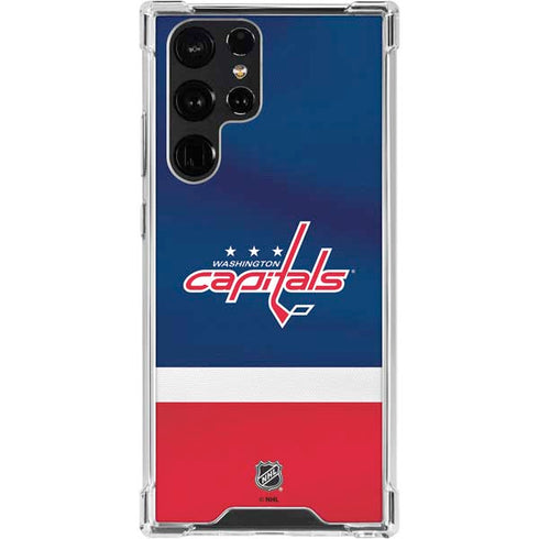 NHL Washington Capitals Jersey Galaxy S24 Ultra Clear Case