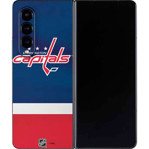 NHL Washington Capitals Jersey Galaxy Z Fold4 5G Skin