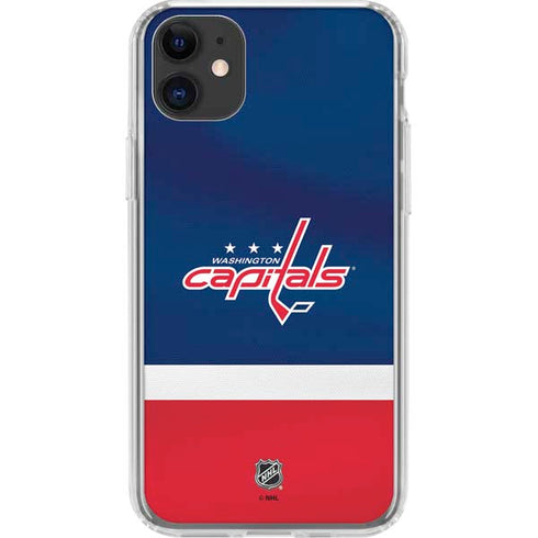 NHL Washington Capitals Jersey iPhone 11 Clear Case