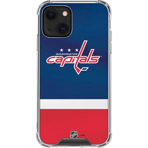 NHL Washington Capitals Jersey iPhone 14 Plus Clear Case