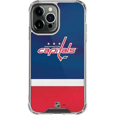 NHL Washington Capitals Jersey iPhone 14 Pro Max Clear Case