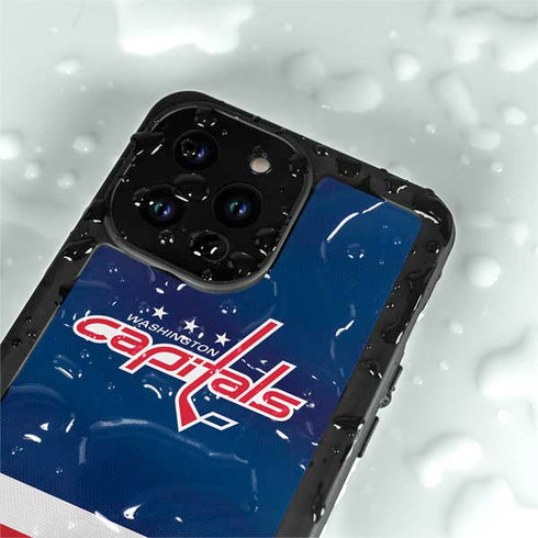 NHL Washington Capitals Jersey iPhone 14 Pro Waterproof Case