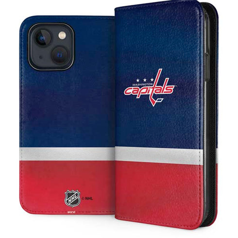 NHL Washington Capitals Jersey iPhone 15 Plus Folio Case