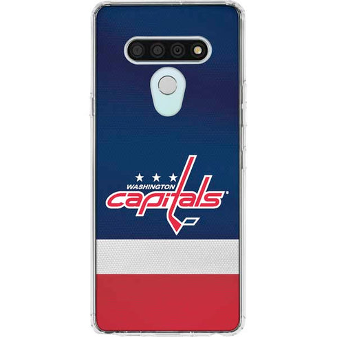 NHL Washington Capitals Jersey LG Stylo 6 Clear Case