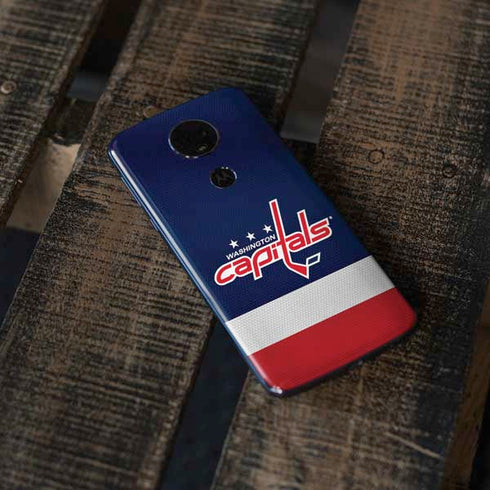 NHL Washington Capitals Jersey Moto E5 Plus Skin