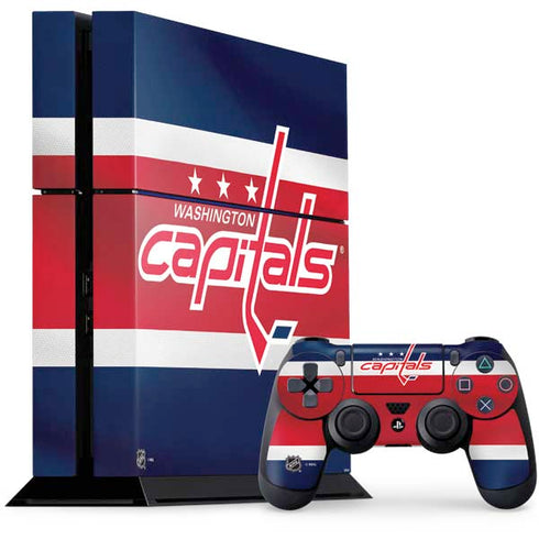 NHL Washington Capitals Jersey PS4 Console and Controller Bundle Skin