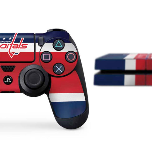 NHL Washington Capitals Jersey PS4 Console and Controller Bundle Skin