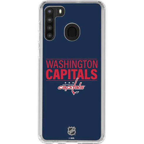 NHL Washington Capitals Lineup Galaxy A21 Clear Case