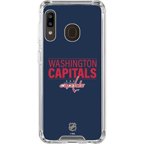NHL Washington Capitals Lineup Galaxy A30 Clear Case