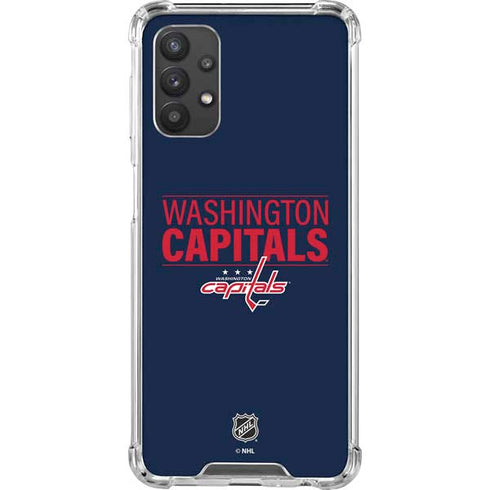 NHL Washington Capitals Lineup Galaxy A32 5G Clear Case