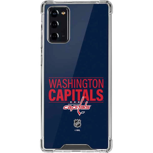 NHL Washington Capitals Lineup Galaxy Note20 5G Clear Case