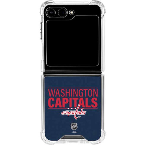 NHL Washington Capitals Lineup Galaxy Z Flip5 5G Clear Case