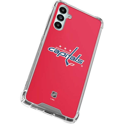 NHL Washington Capitals Solid Background Galaxy A15 5G Clear Case