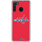 NHL Washington Capitals Solid Background Galaxy A21 Clear Case