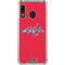 NHL Washington Capitals Solid Background Galaxy A30 Clear Case