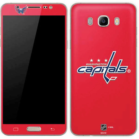 NHL Washington Capitals Solid Background Galaxy J7 Skin