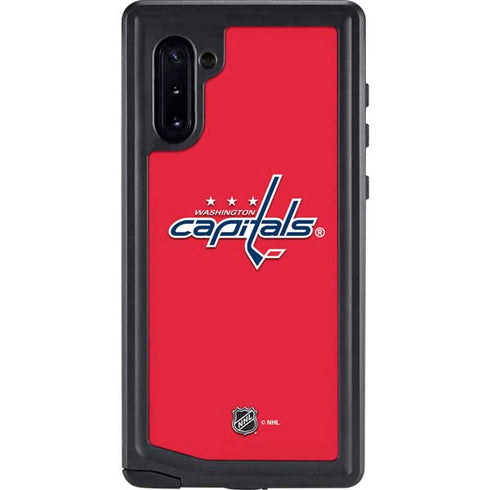 NHL Washington Capitals Solid Background Galaxy Note 10 Waterproof Case