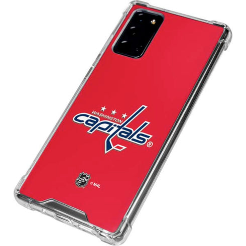NHL Washington Capitals Solid Background Galaxy Note20 5G Clear Case
