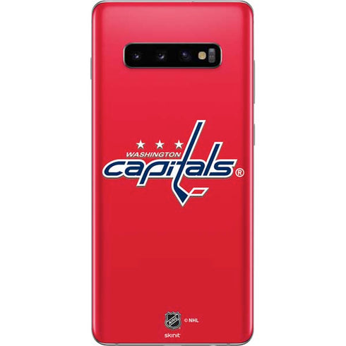 NHL Washington Capitals Solid Background Galaxy S10 Plus Skin