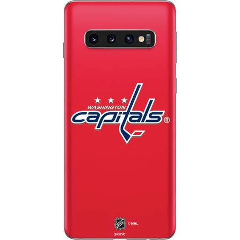 NHL Washington Capitals Solid Background Galaxy S10 Skin