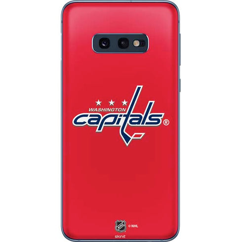 NHL Washington Capitals Solid Background Galaxy S10e Skin