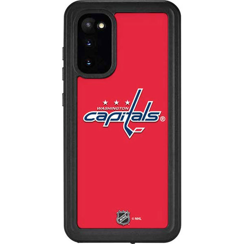 NHL Washington Capitals Solid Background Galaxy S20 Waterproof Case
