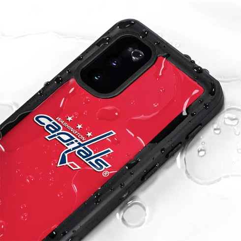 NHL Washington Capitals Solid Background Galaxy S20 Waterproof Case