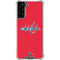 NHL Washington Capitals Solid Background Galaxy S21 FE Clear Case