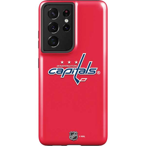 NHL Washington Capitals Solid Background Galaxy S21 Ultra 5G Pro Case