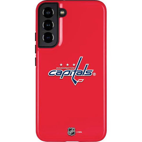 NHL Washington Capitals Solid Background Galaxy S22 Plus Pro Case