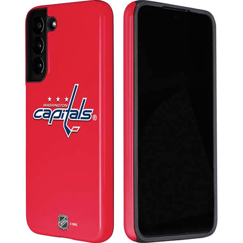 NHL Washington Capitals Solid Background Galaxy S22 Plus Pro Case