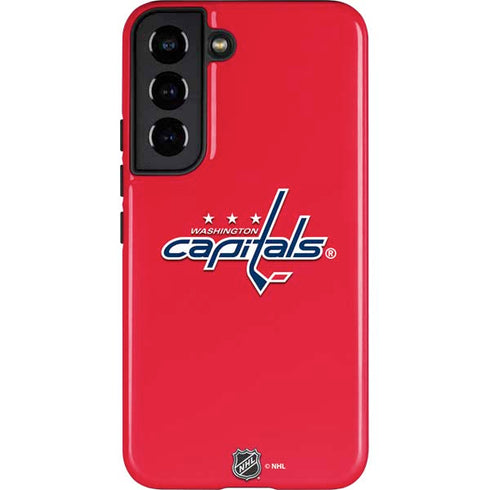 NHL Washington Capitals Solid Background Galaxy S22 Pro Case