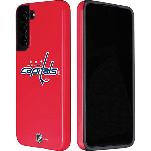 NHL Washington Capitals Solid Background Galaxy S22 Pro Case