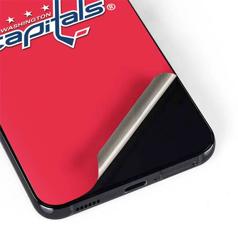 NHL Washington Capitals Solid Background Galaxy S22 Skin