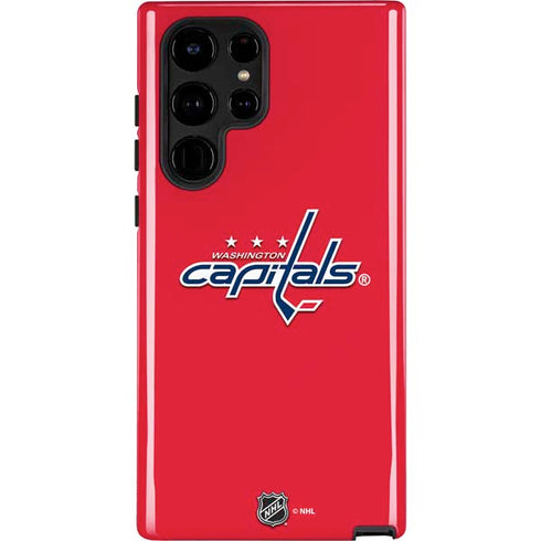 NHL Washington Capitals Solid Background Galaxy S22 Ultra Pro Case