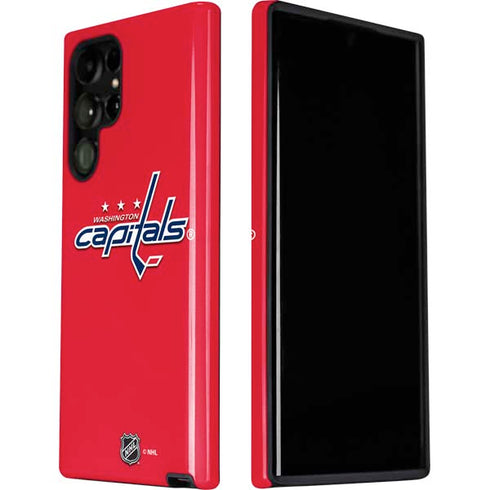NHL Washington Capitals Solid Background Galaxy S22 Ultra Pro Case