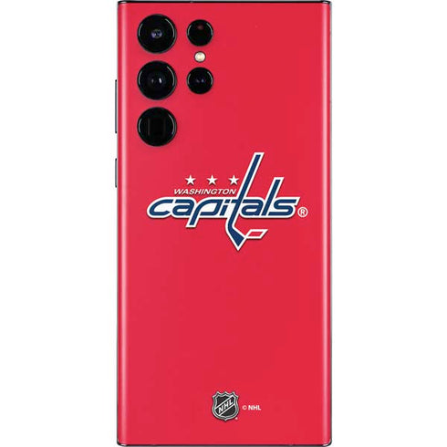 NHL Washington Capitals Solid Background Galaxy S22 Ultra Skin