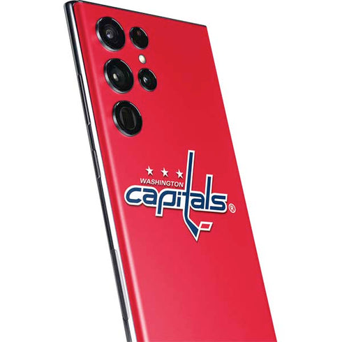 NHL Washington Capitals Solid Background Galaxy S22 Ultra Skin