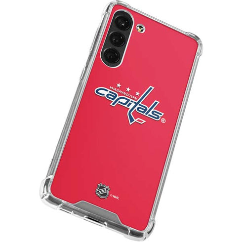 NHL Washington Capitals Solid Background Galaxy S23 Plus Clear Case