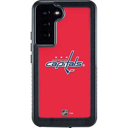 NHL Washington Capitals Solid Background Galaxy S23 Plus Waterproof Case