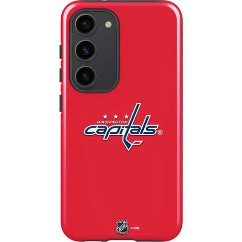 NHL Washington Capitals Solid Background Galaxy S23 Pro Case