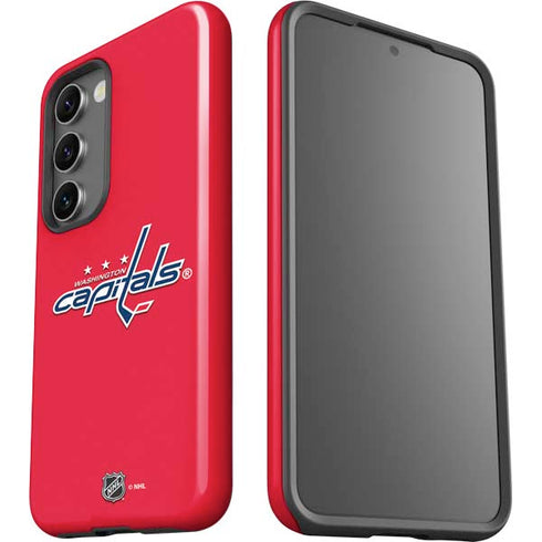 NHL Washington Capitals Solid Background Galaxy S23 Pro Case