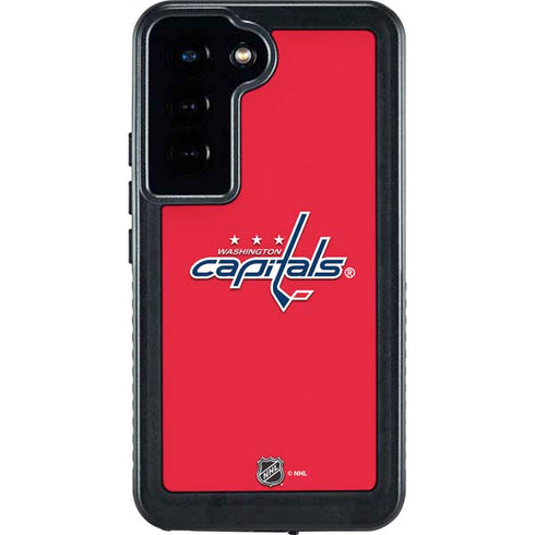 NHL Washington Capitals Solid Background Galaxy S23 Waterproof Case