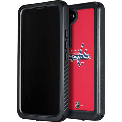 NHL Washington Capitals Solid Background Galaxy S23 Waterproof Case